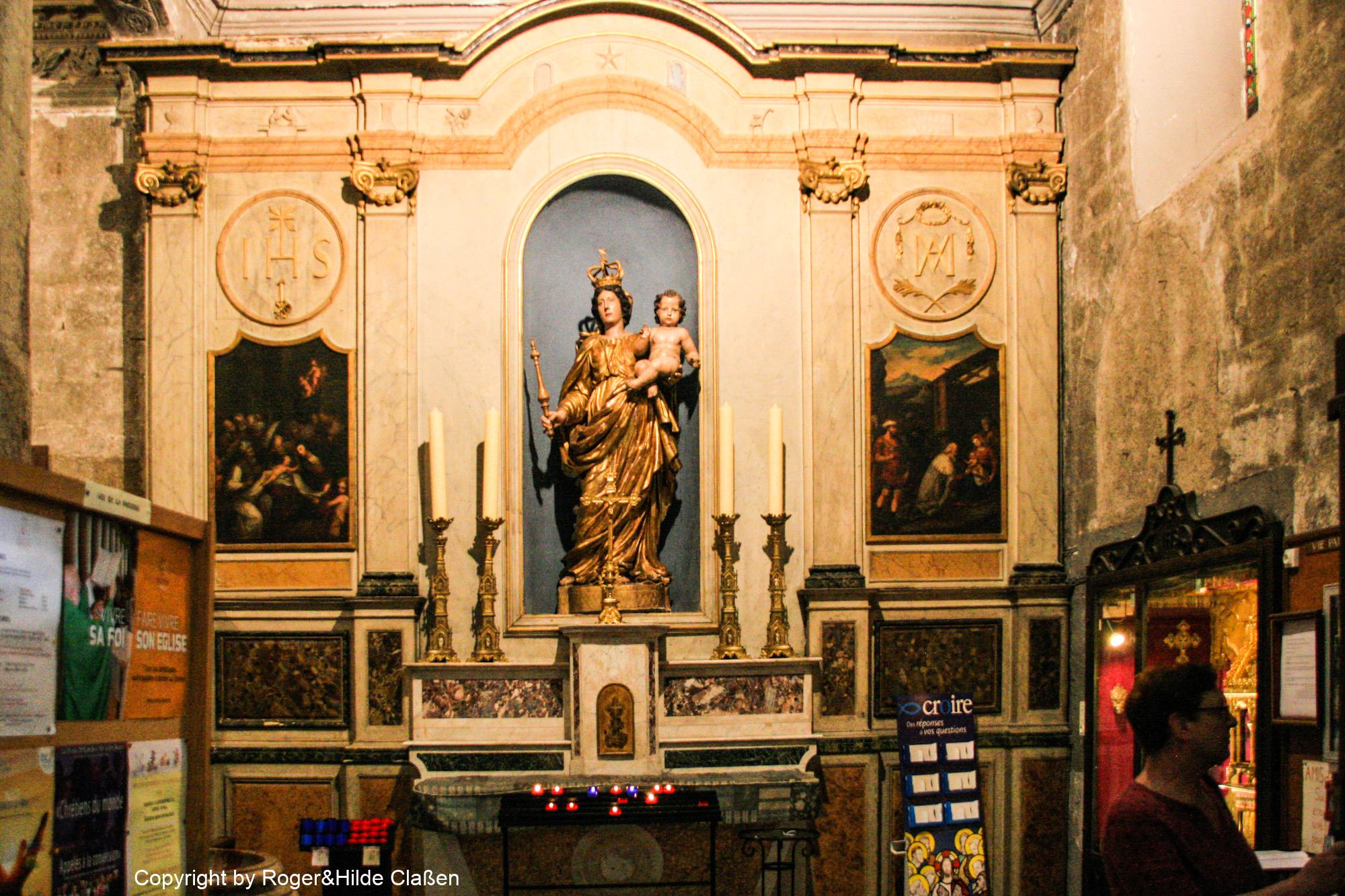 Altar in der Kathedrale Notre-Dame-du-Puy von Grasse