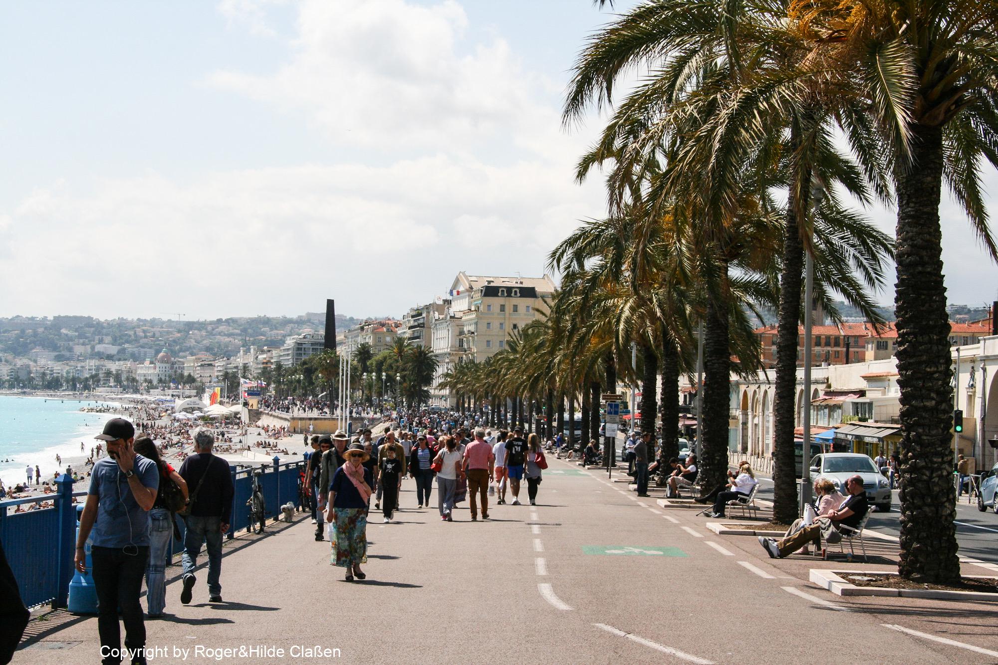Motorradtour. Grasse, Nizza, Antibes 48 Promenade des Anglais in Nizza