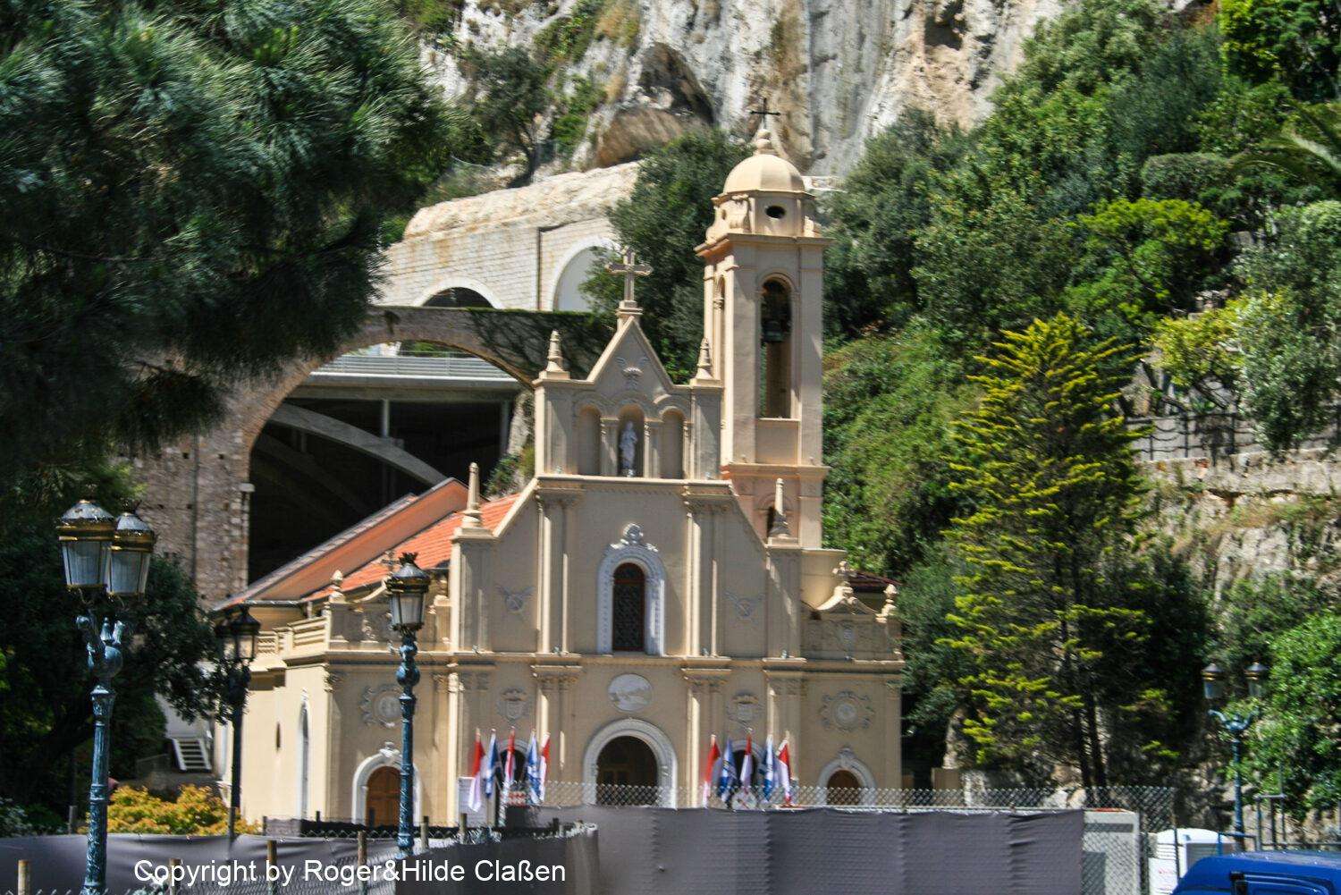 Monaco vor dem Grand Prix 18 Kirche Saint-Dévote in Monaco.