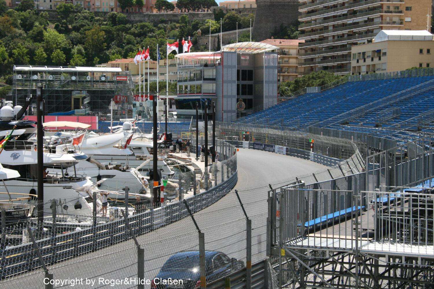 Die Grand Prix Strecke von Monaco