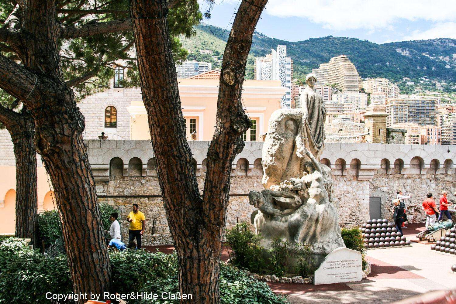 Monaco vor dem Grand Prix 19 Statue von Prinz Albert |