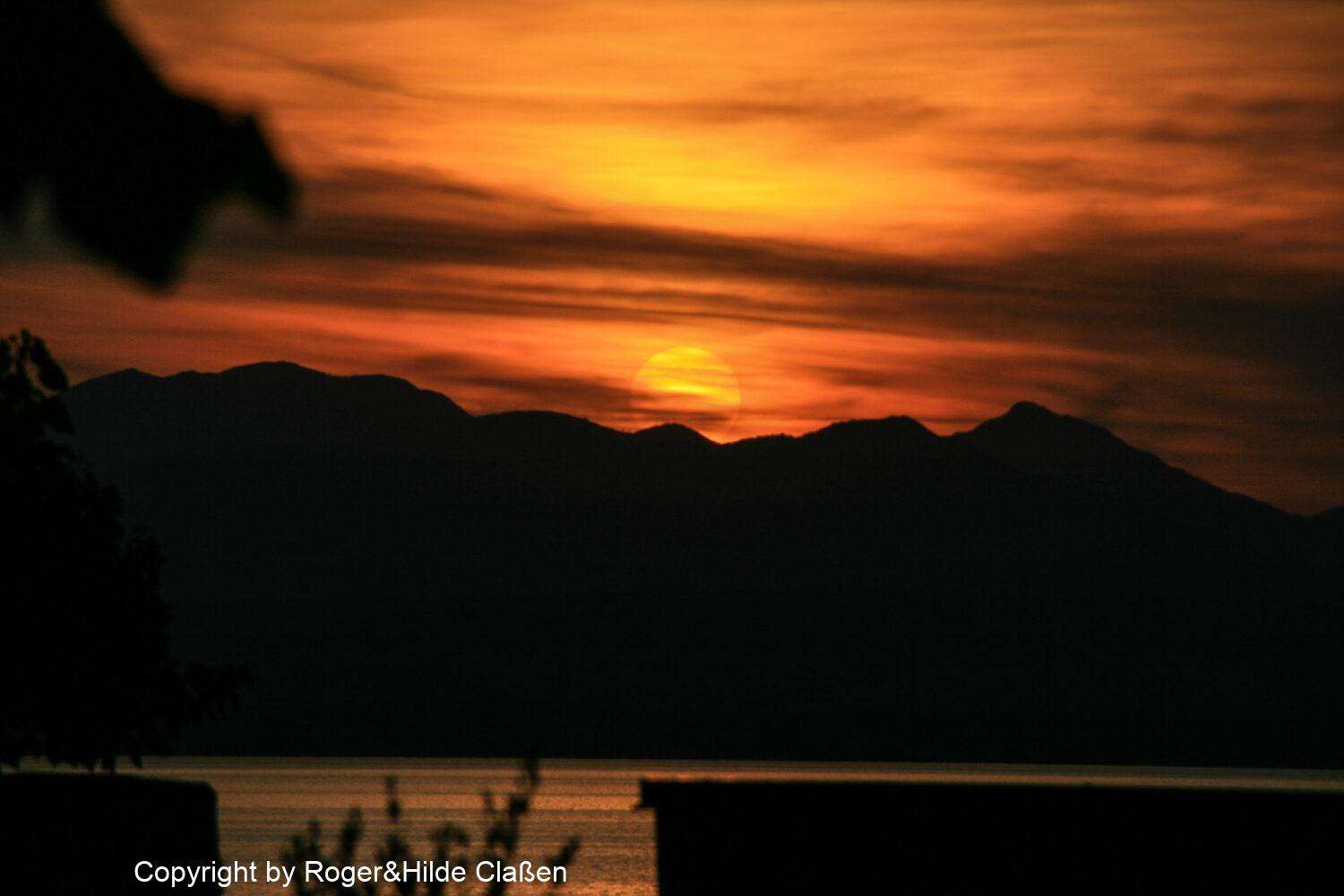 Lazise, Füssen, Buchholz 3 Sonnenuntergang am Gardasee