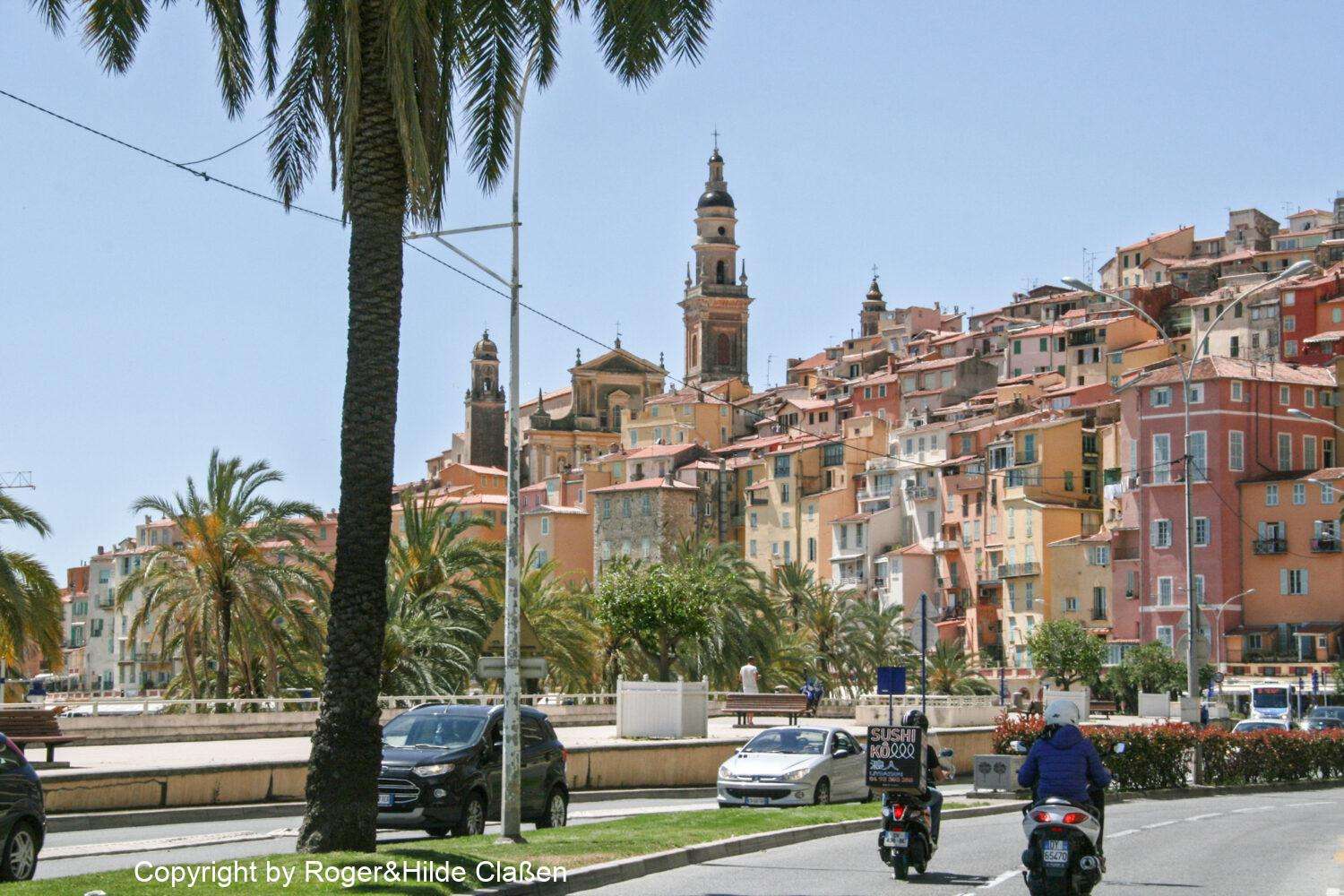 Monaco vor dem Grand Prix 5 Menton - Stadt an der Côte d'Azur