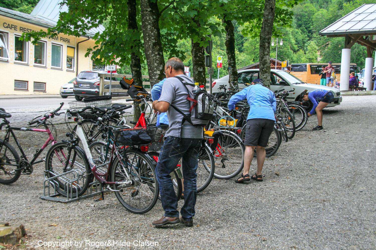 Mit den Fahrrädern zum Schloss Neuschwanstein