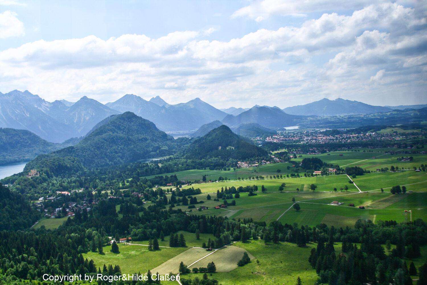 Blick vom Tegelberg.
