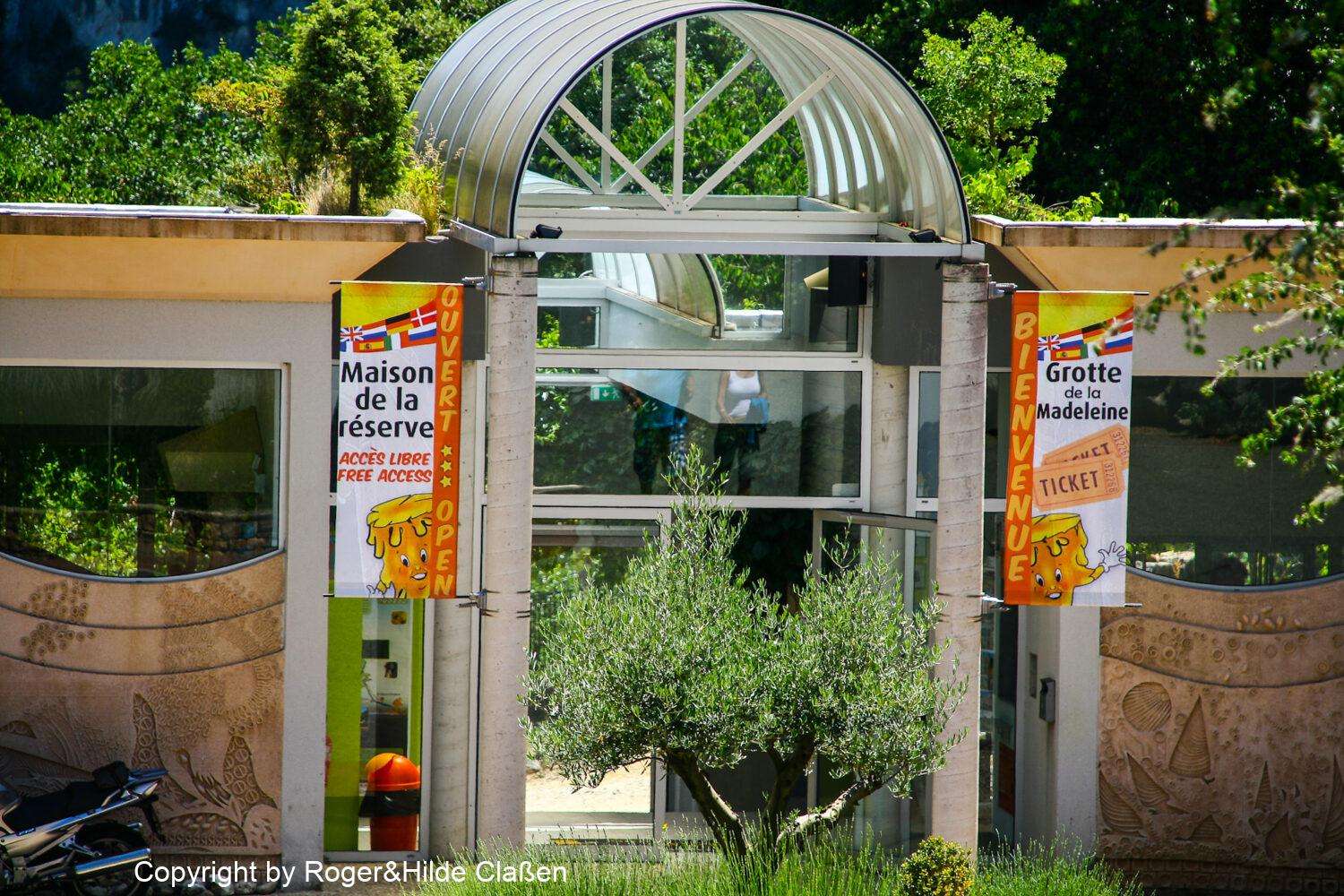 Reptilienfarm zum Vallon Pont d'Arc 32 Eingang zur Grotte de la Madeleine