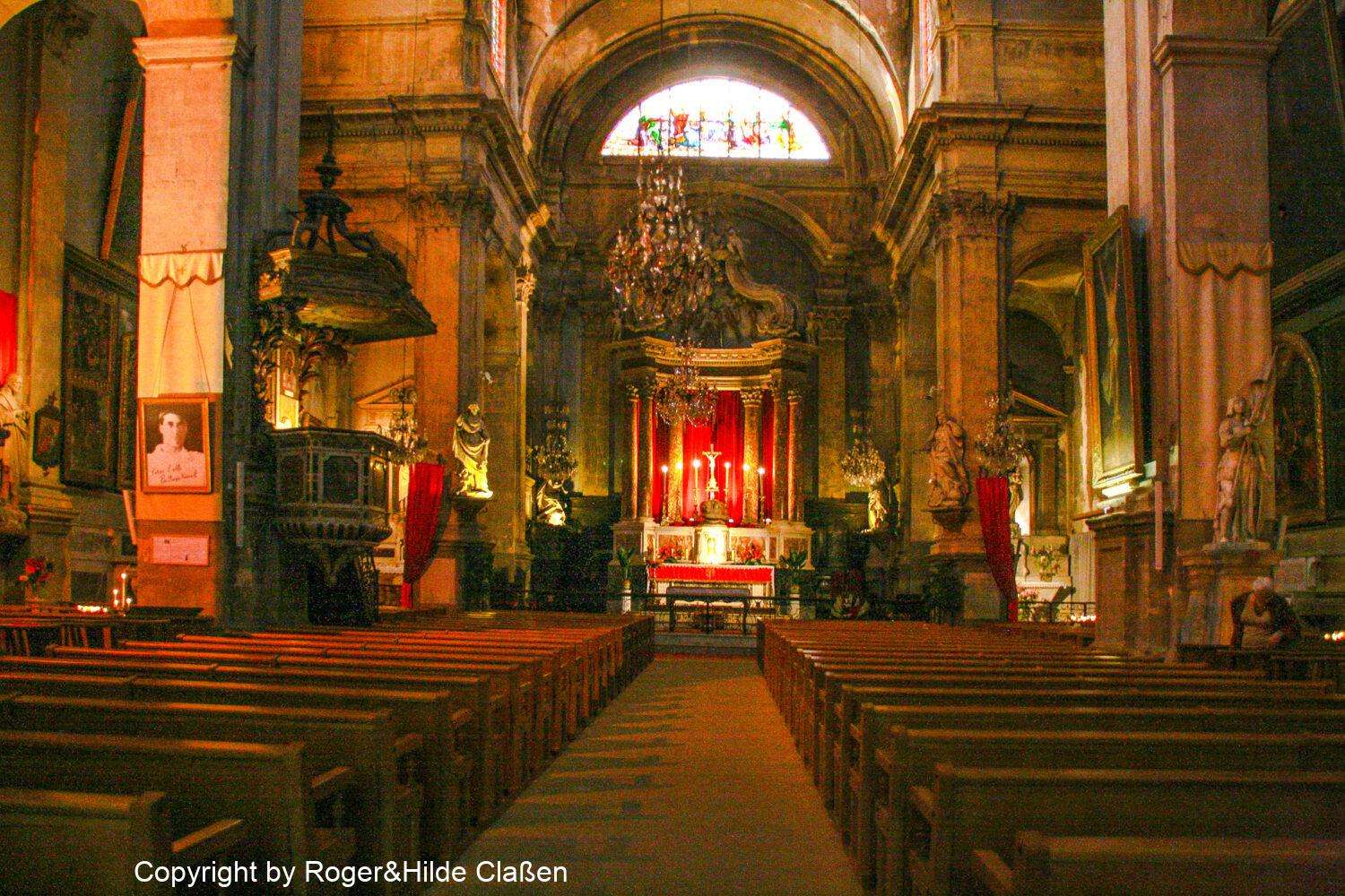 Altar der „Heilig Geist Kirche in Aix-en-Provence