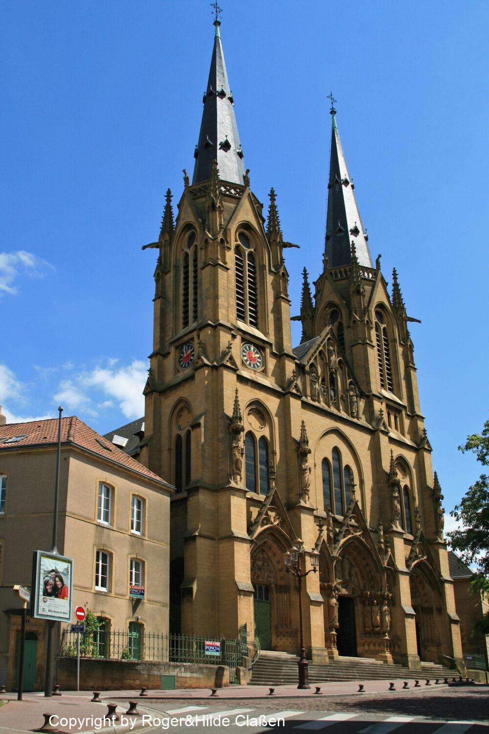 Von Trier über Metz nach Dijon 13 Die Sankt Stephan Kirche in Metz
