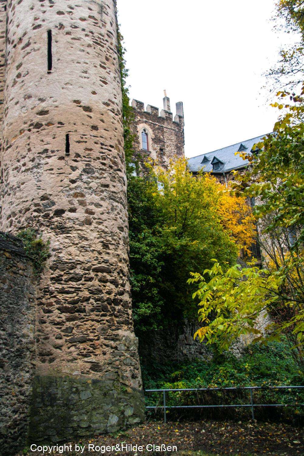 Burg Lahneck. Der Turm