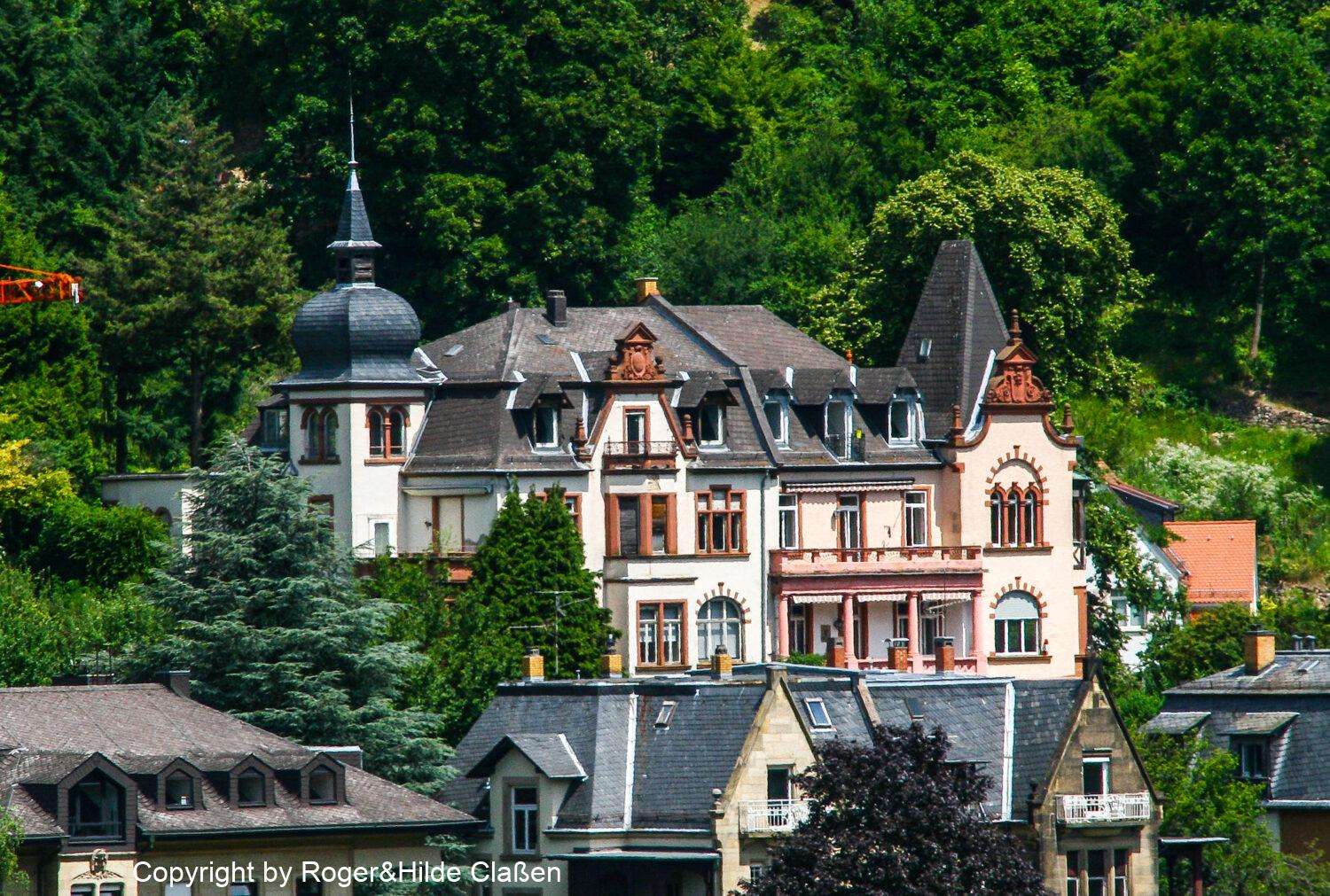 Die Stadt Heidelberg. 9 Schöne alte Villa in Heidelberg