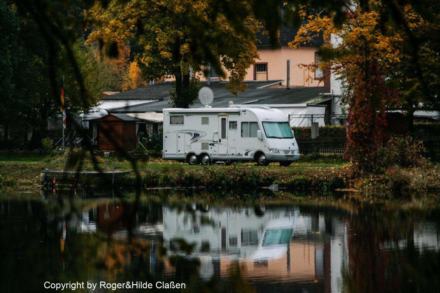 Westkapelle und Lahnstein. 18 Unser Wohnmobil auf dem Campingplatz an der Lahn.