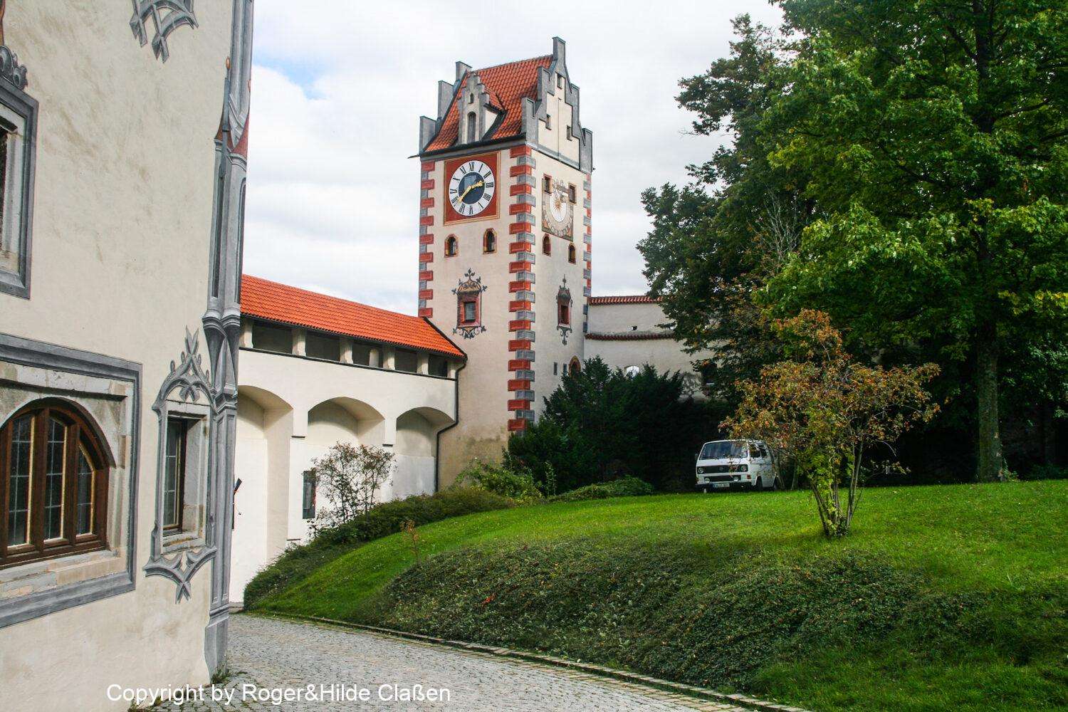 Der Turm von dem „Hohen Schloss“ von Füssen