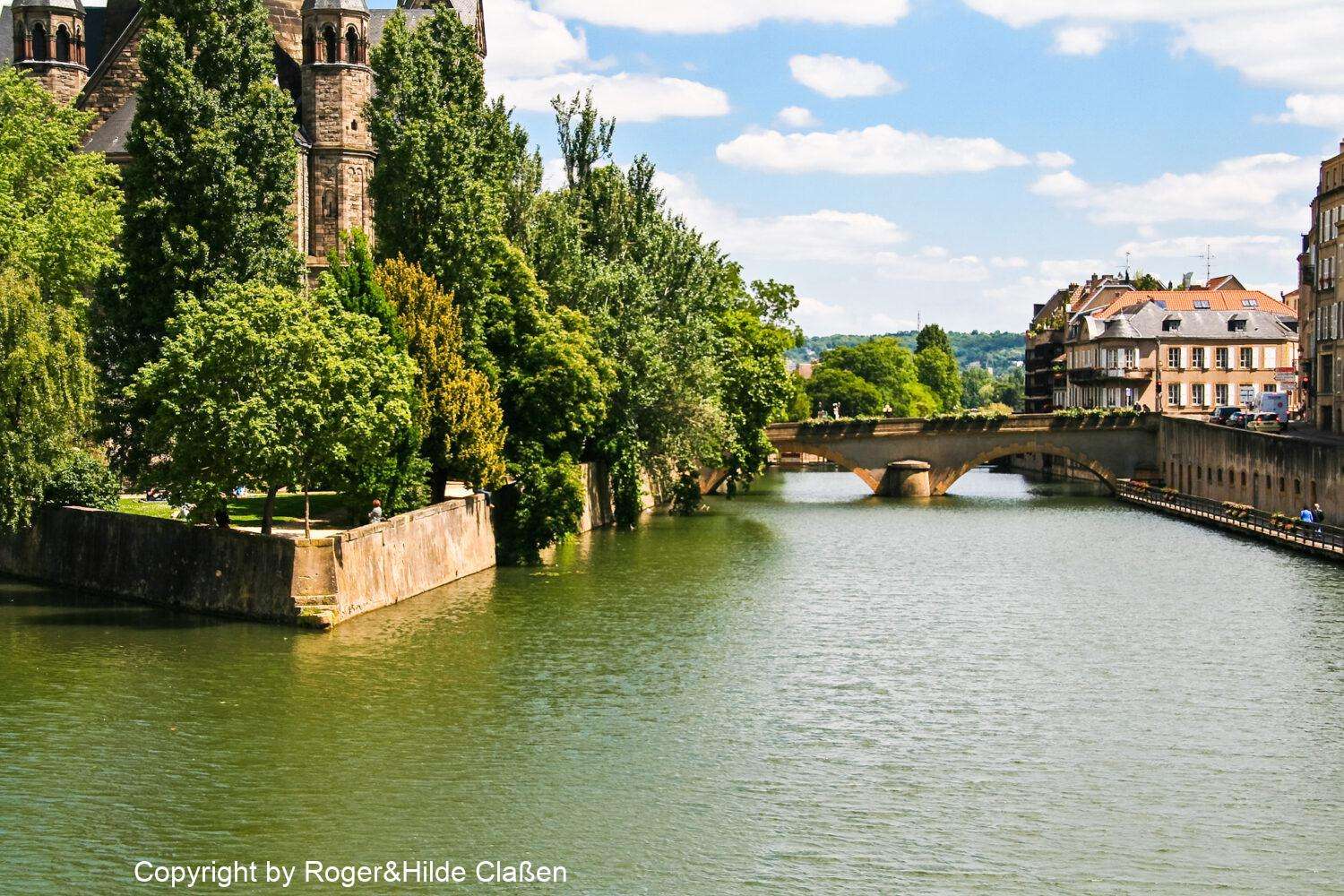 Von Trier über Metz nach Dijon 20 Moyen-Pont. Die Brücke über die Mosel in Metz