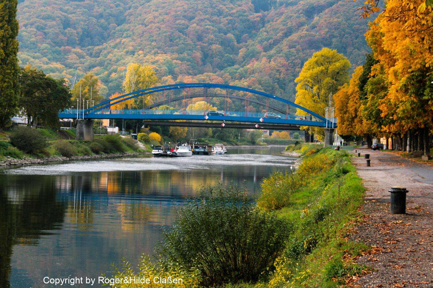 Westkapelle und Lahnstein. 26 Die Rudi-Geil-Brücke in Lahnstein