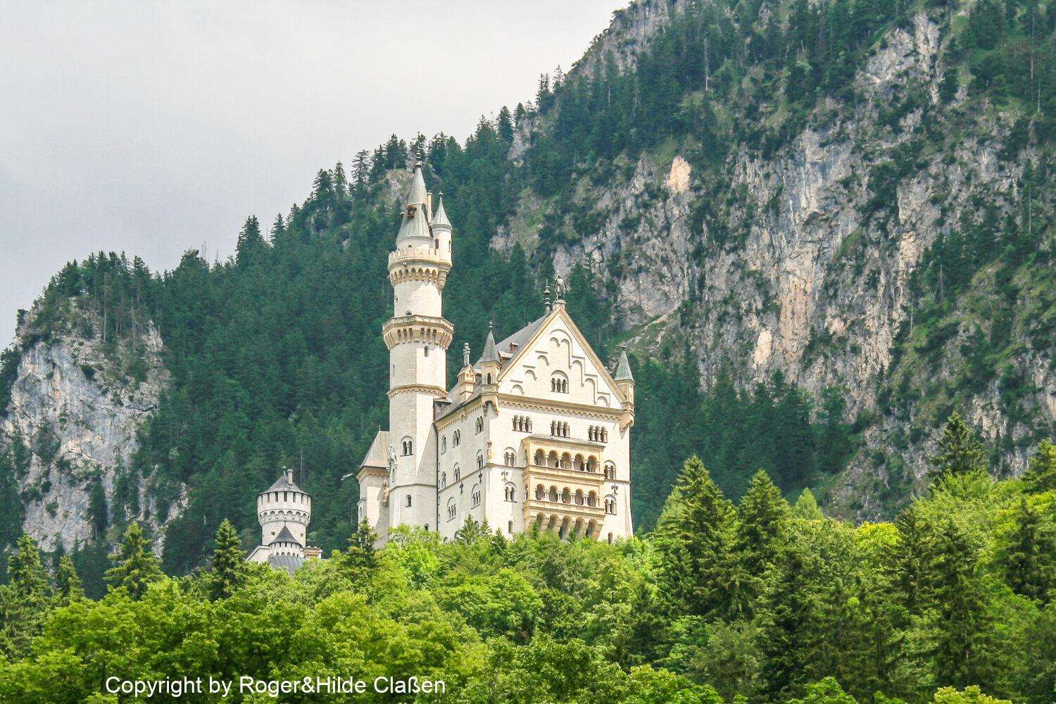 Das Schloss Neuschwanstein.
