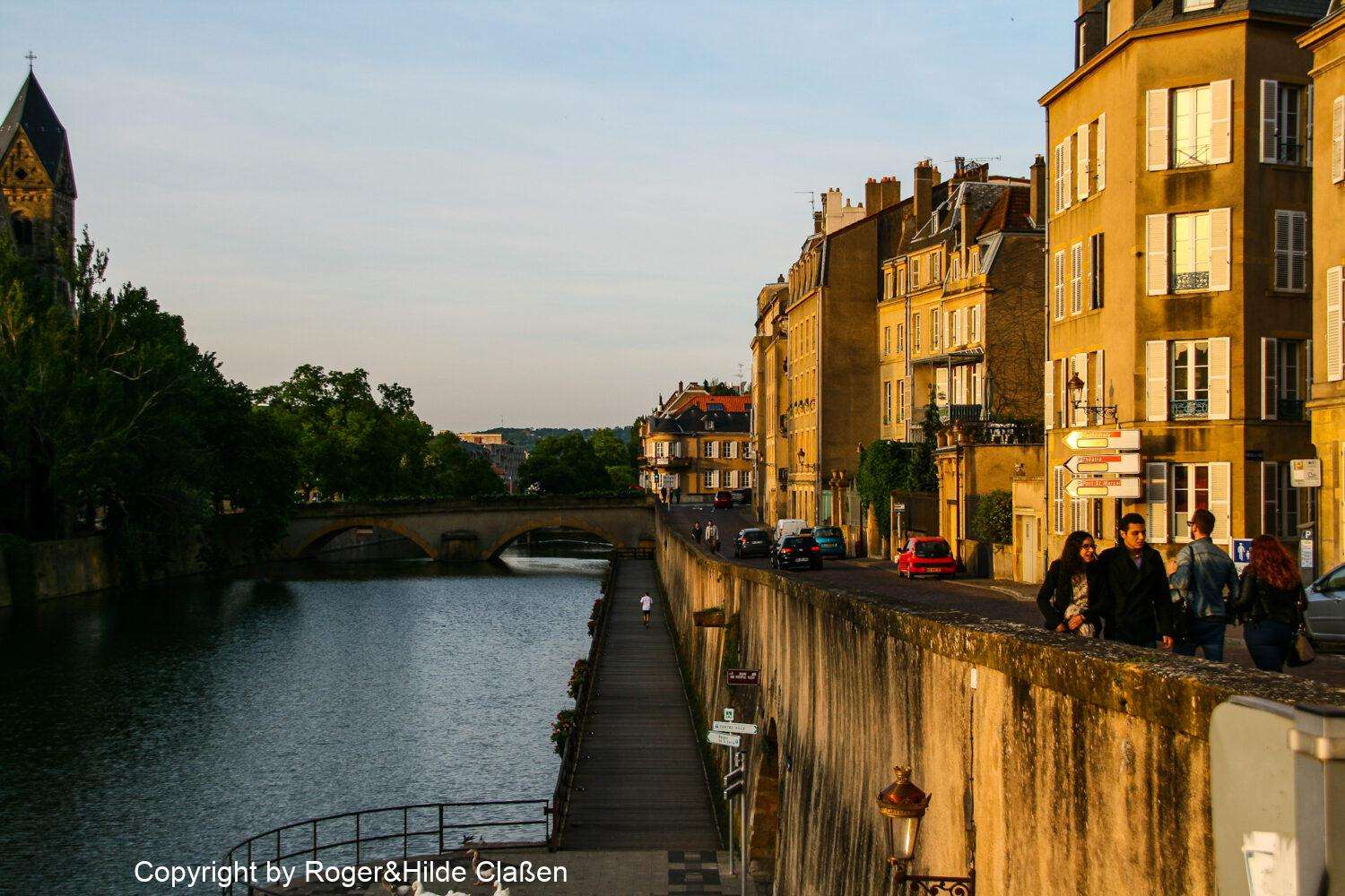 Von Trier über Metz nach Dijon 18 Es wird Nacht in Metz.