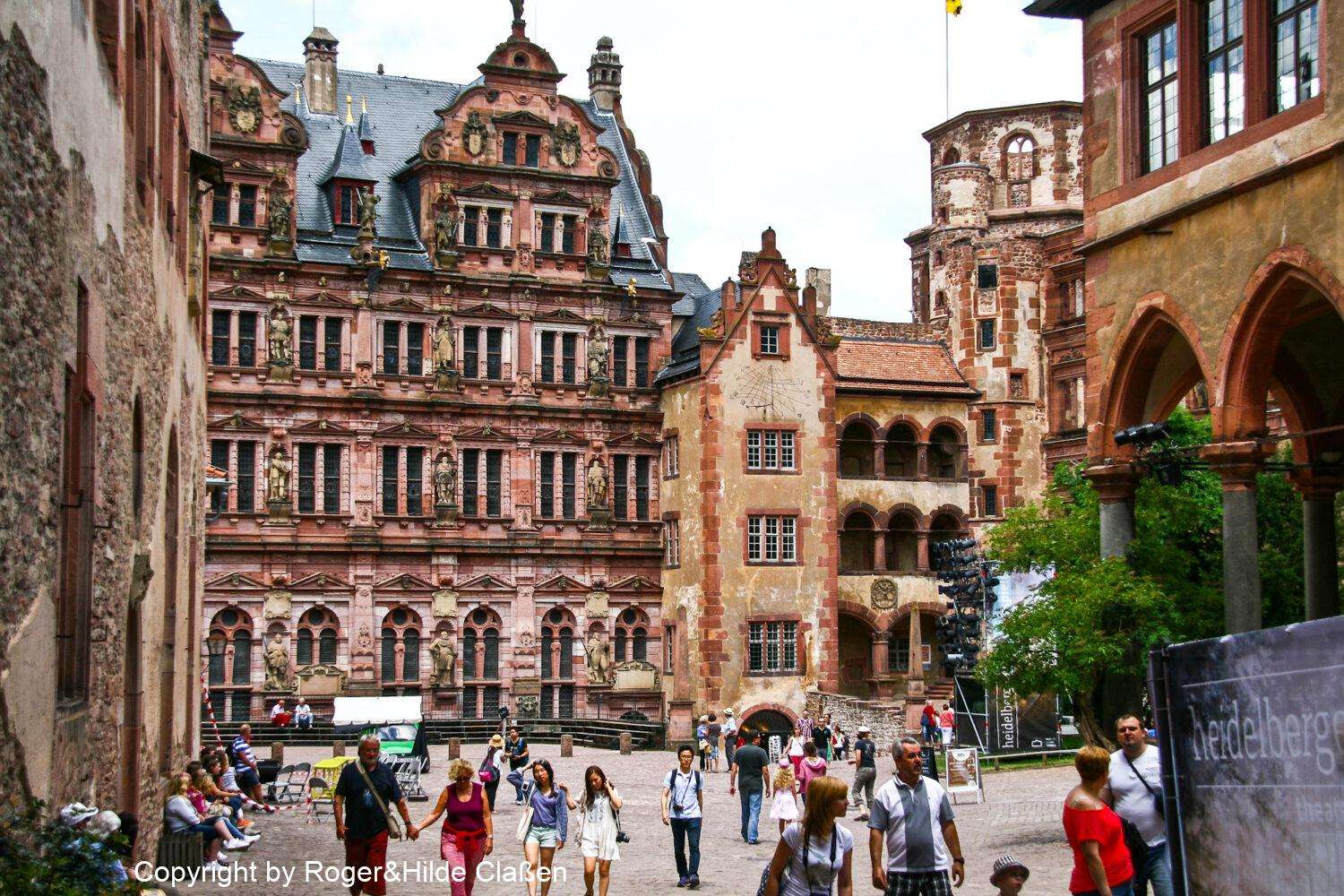 Der Innenenhof „Heidelberger Schloss“