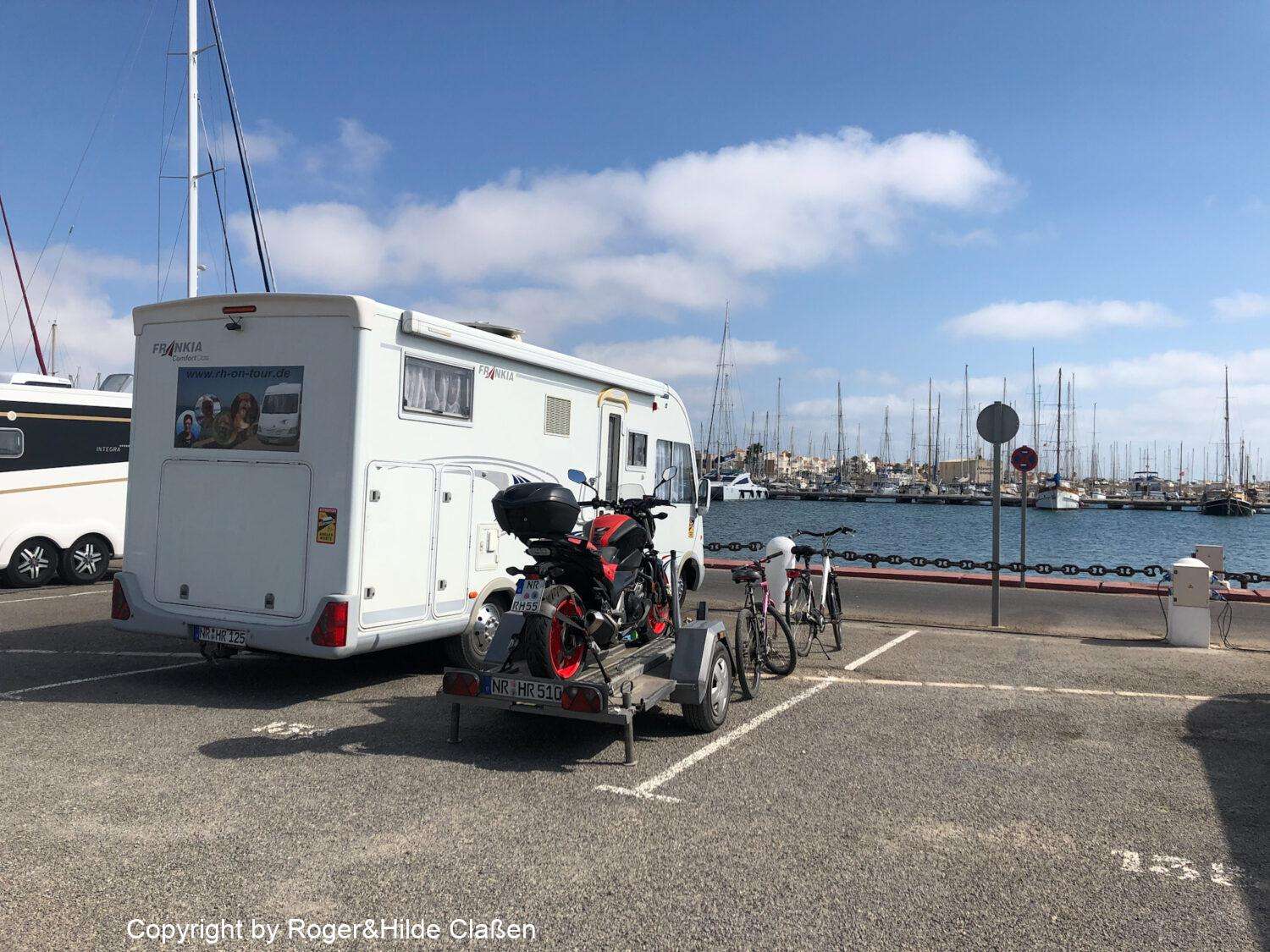 Eine schöne Zeit in El Ejido 2 Unser Stellplatz im Yachthafen von El Ejido