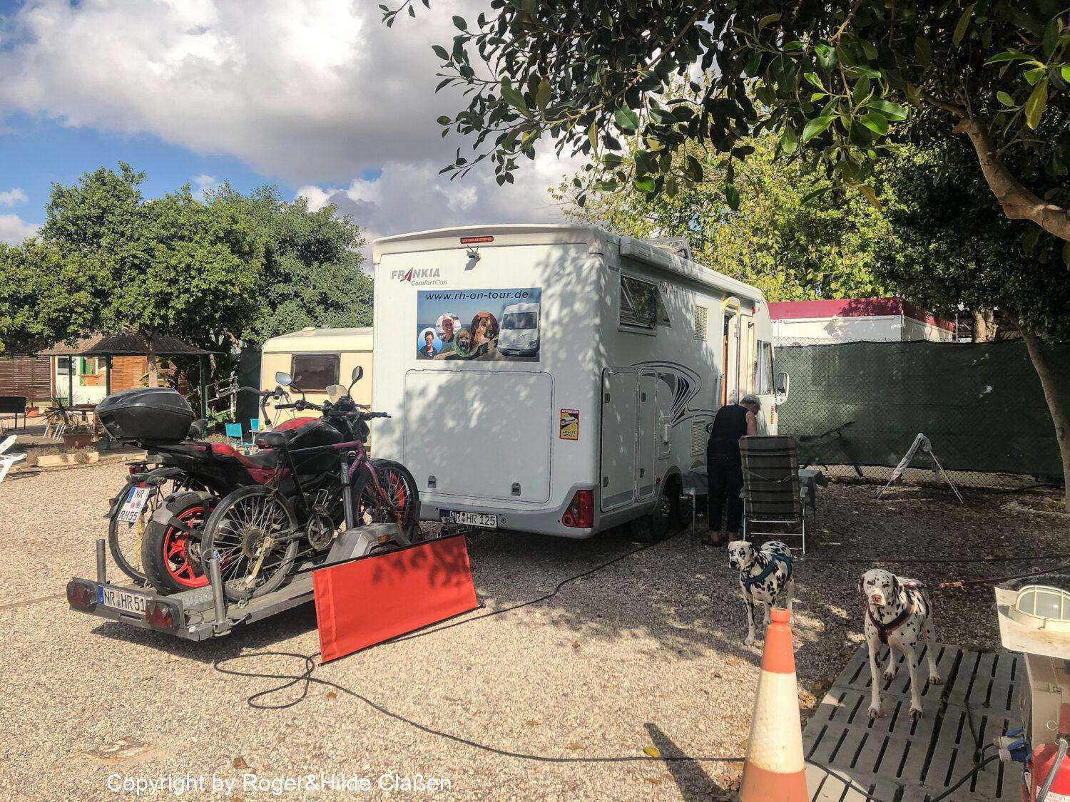Narbonne Plage nach El Ejido 20 Unser Stellplatz auf dem Wohnmobilstellplatz Area Autocaravanas Cartagena