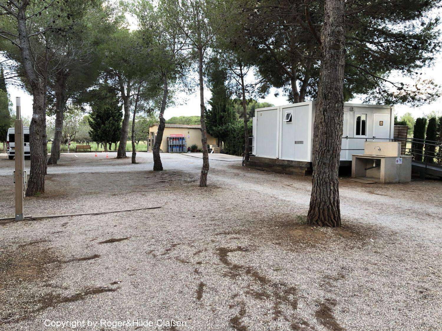 Narbonne Plage nach El Ejido 6 Der Wohnmobilstellplatz in Roda de Bera