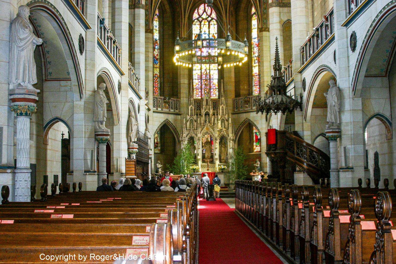 Hochzeitsreise nach Rügen 101 Hauptschiff in der Schlosskirche in Wittenberg