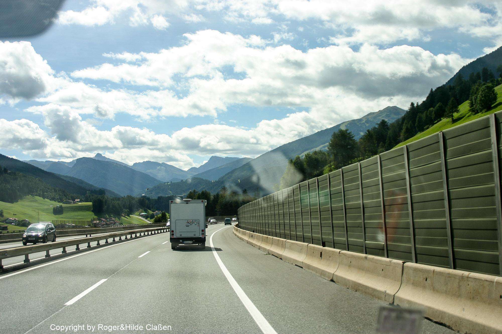 2010. Die Toskana 15 Auf def Brennerautobahn nach Italien