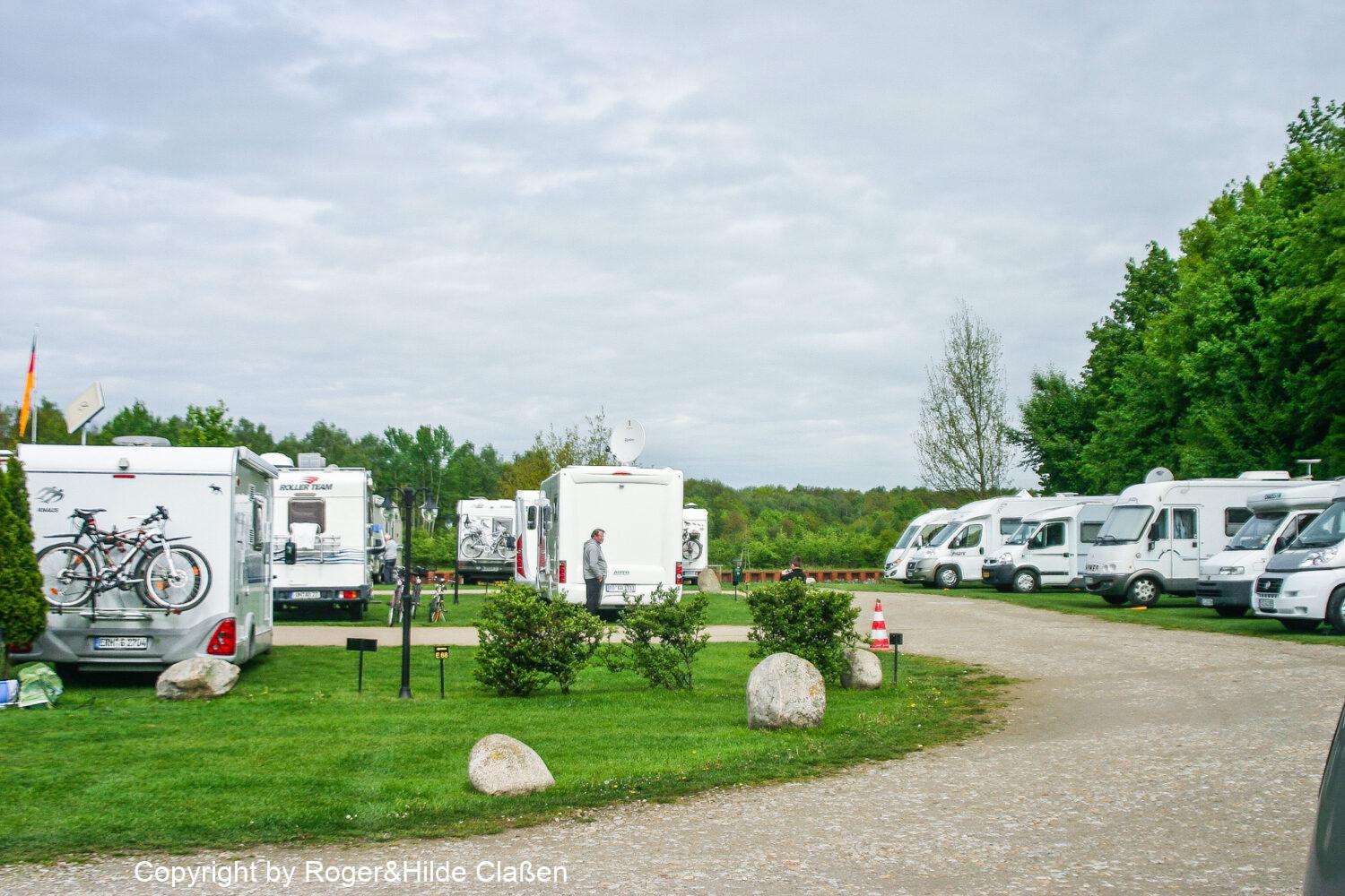 Hochzeitsreise nach Rügen 6 Der Wohnmobilstellplatz in Greven am Dortmund Ems Kanal