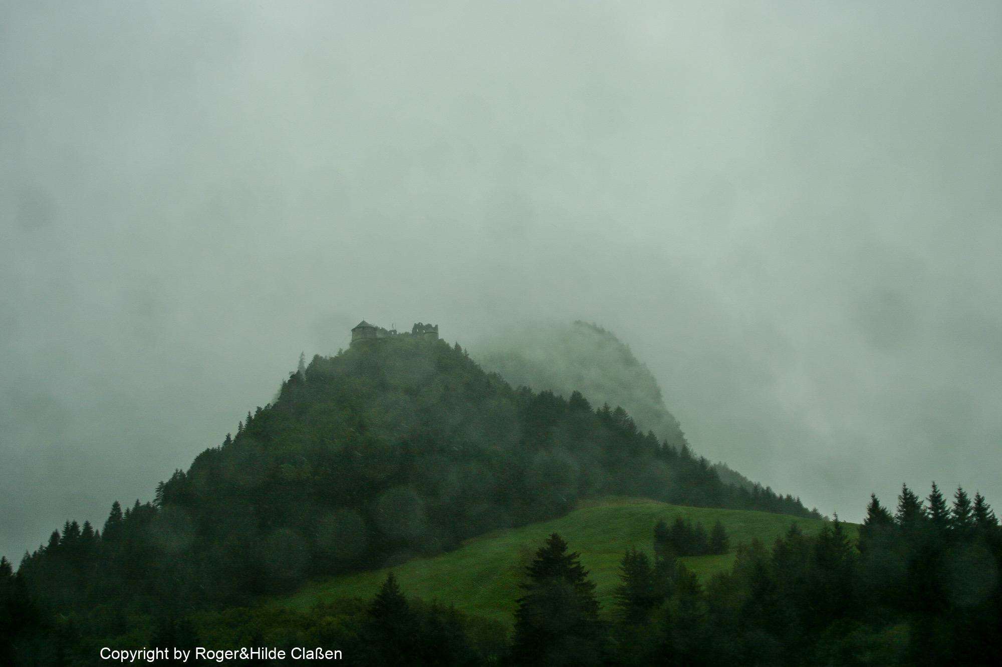 Die Alpen auf dem Weg nach Ehrwald am Fuß der Zugspitze