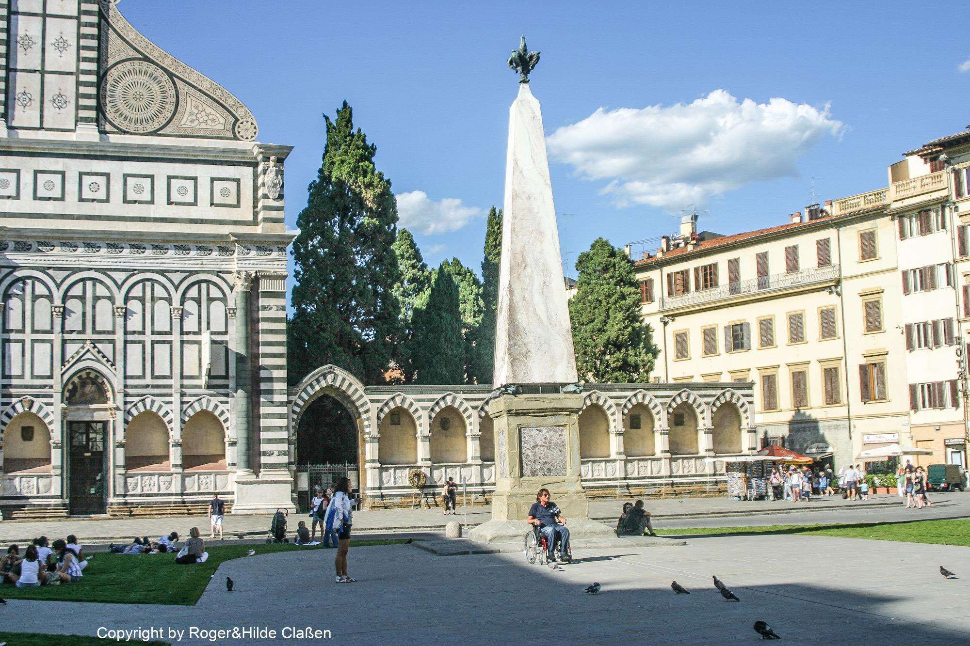Die Piazza Santa Maria Novella in Florenz