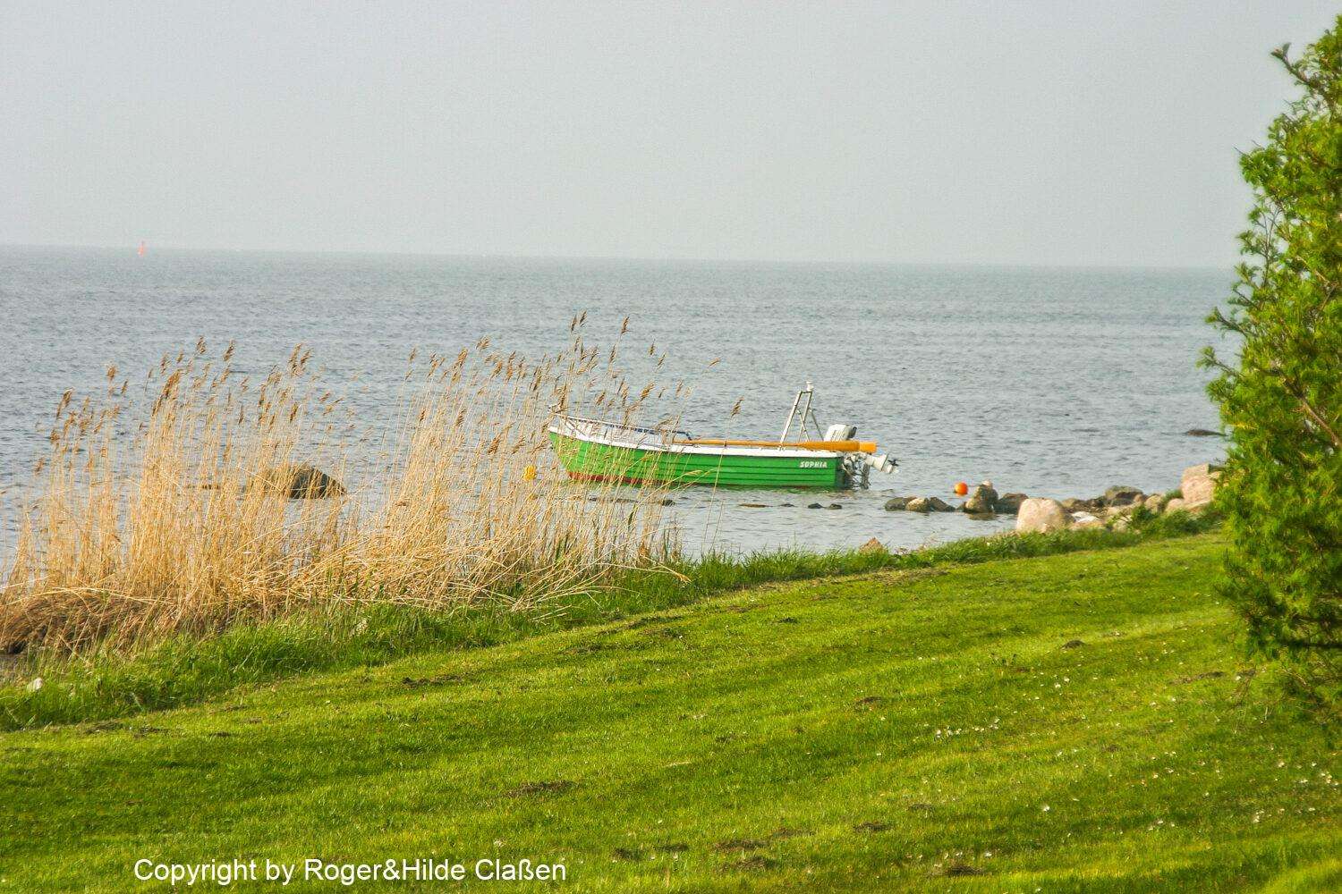 Hochzeitsreise nach Rügen 67 Seehof. Die Ostsee zwischen den Inseln Seehof und Rügen