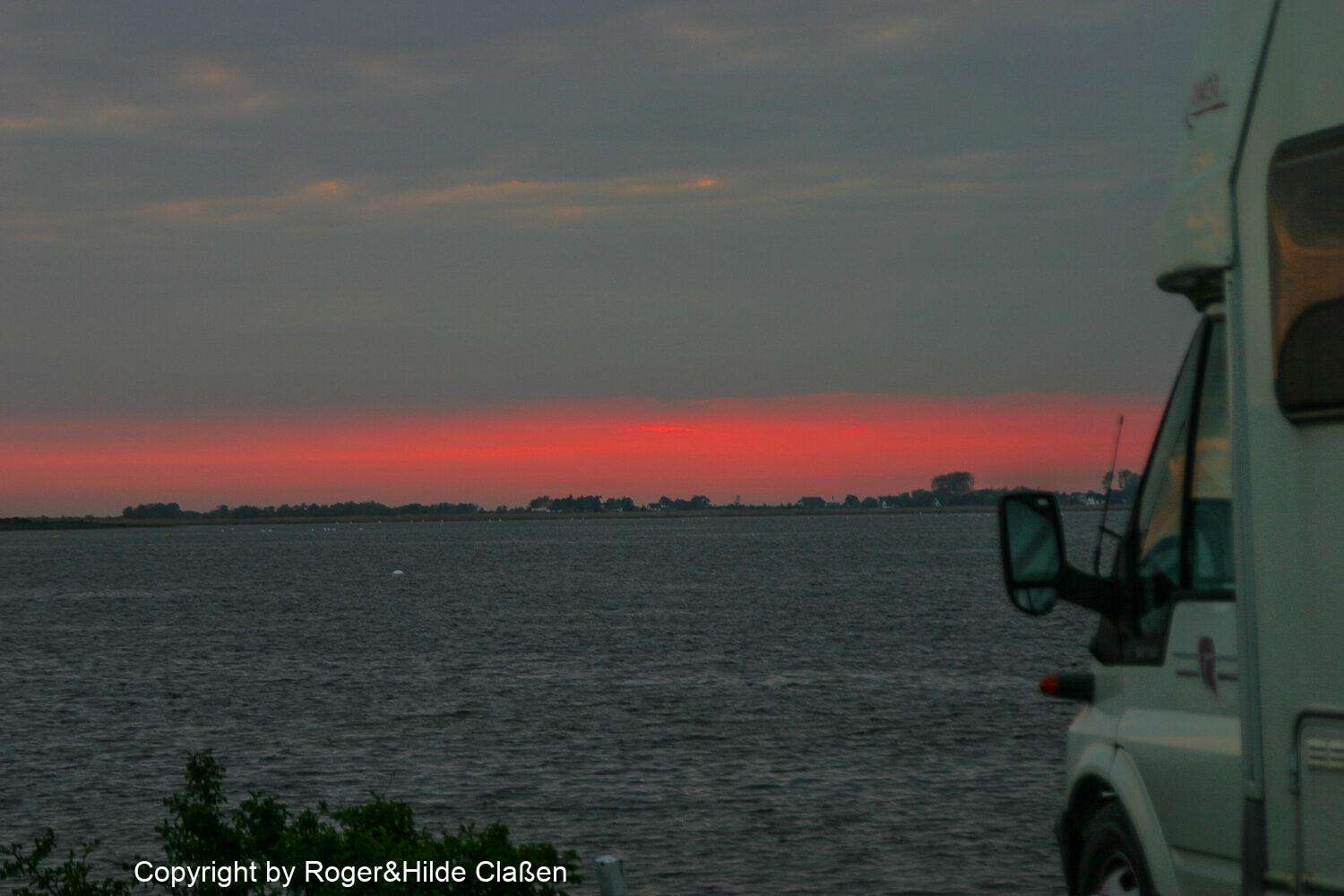 Hochzeitsreise nach Rügen 70 Sonnenuntergang an der Ostsee auf der Insel Rügen