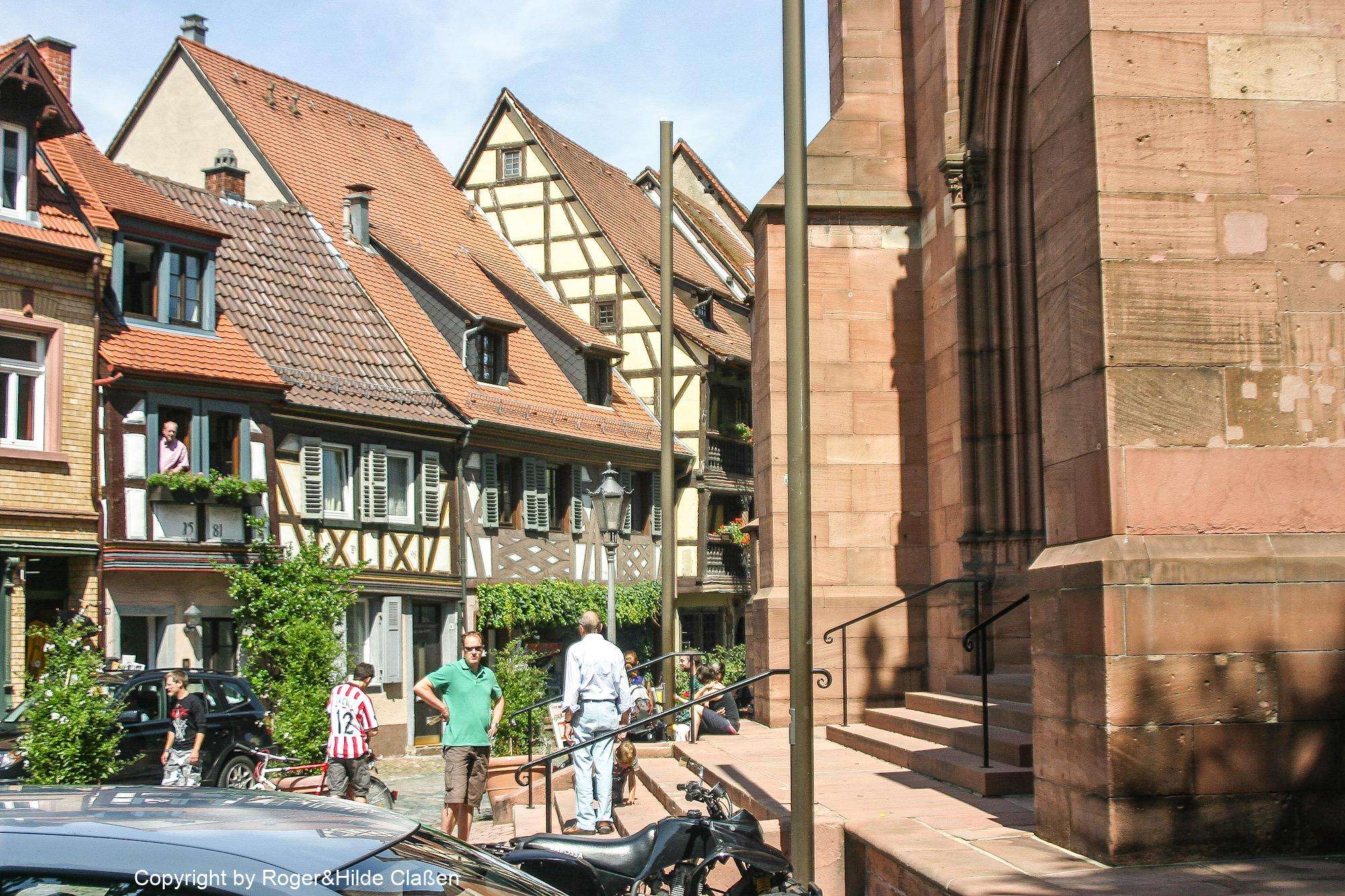 2010. Wochenende in Ladenburg 6 Die Kirche Sankt Gallus in der Kirchenstrasse in Ladenburg