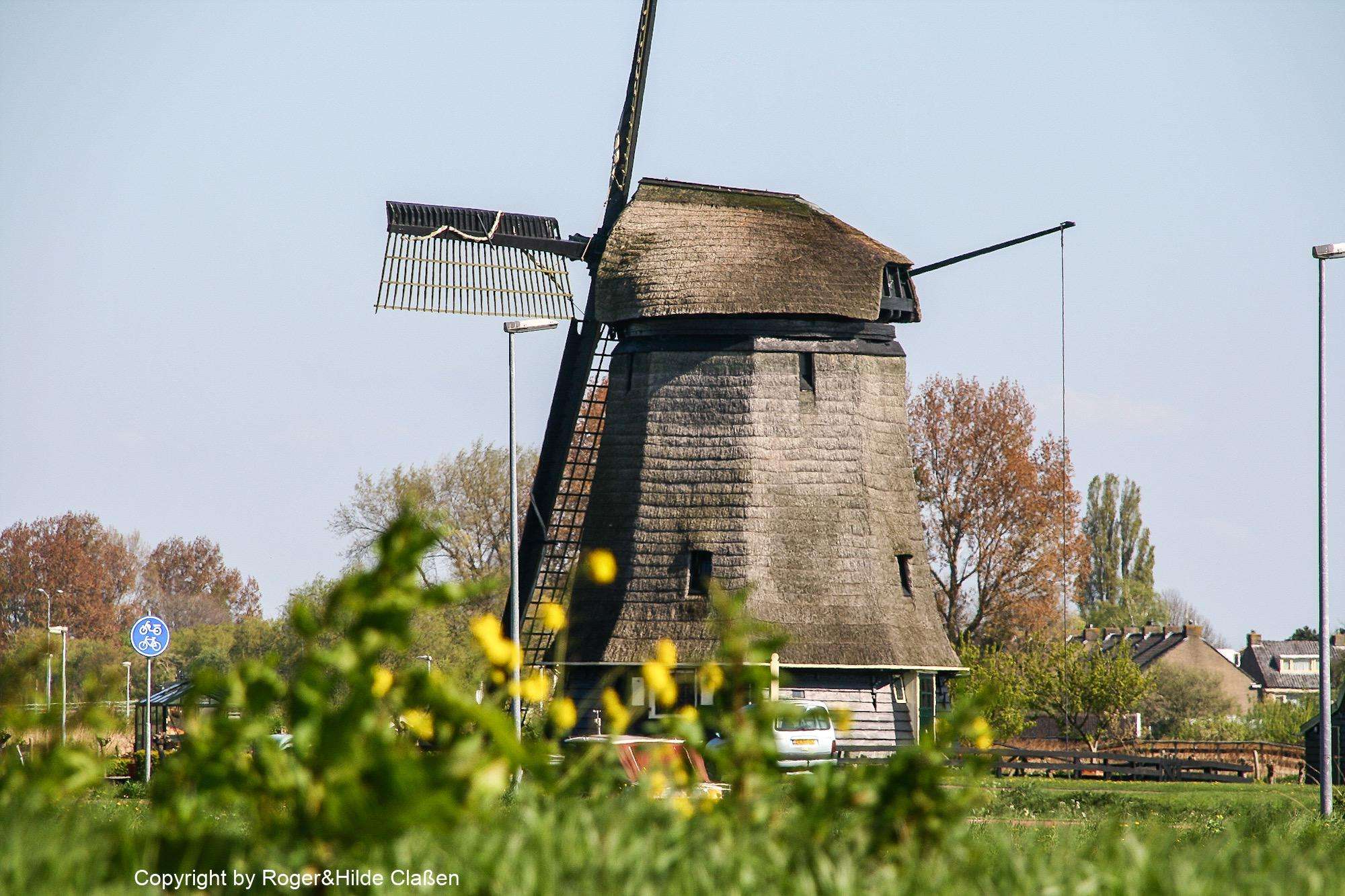 Ostern in Tuitjenhorn/Alkmaar 12 Windmühle auf dem Weg von Alkmaar nach Tuitjenhorn